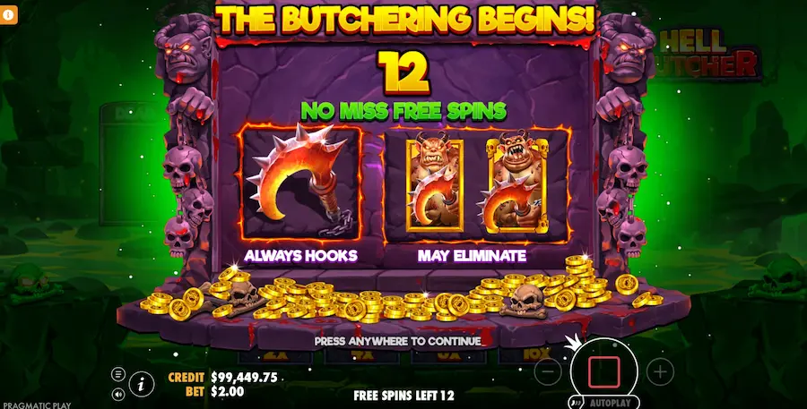 Hell Butcher фриспины — 4 режима No Miss Madness